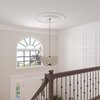 Ekena Millwork 52-in. OD x 48-in. ID Ceiling Ring with 26 1/2-in. OD Ceiling Medallion Jefferson Accent Kit CRM25KE26JE